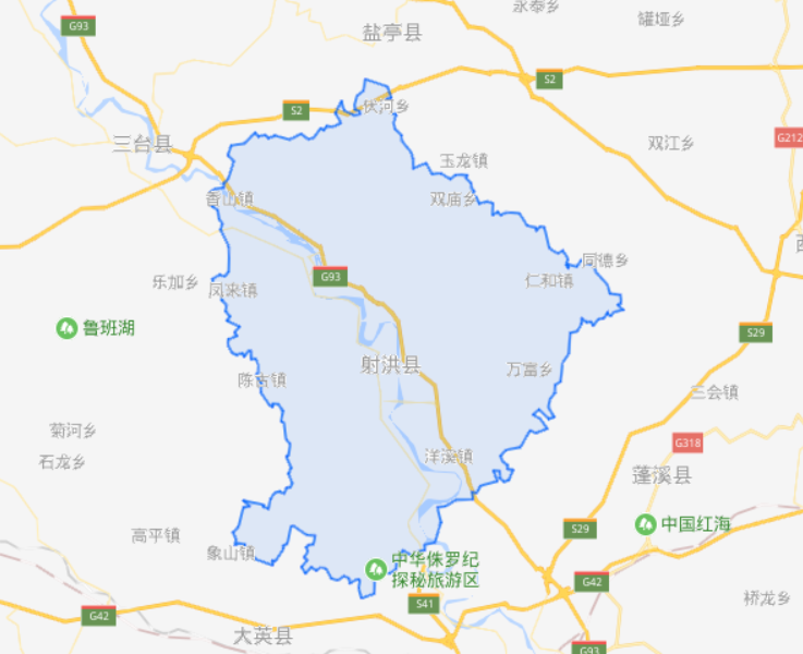 四川省一个县，人口超90万，地处四川、重庆的交界处