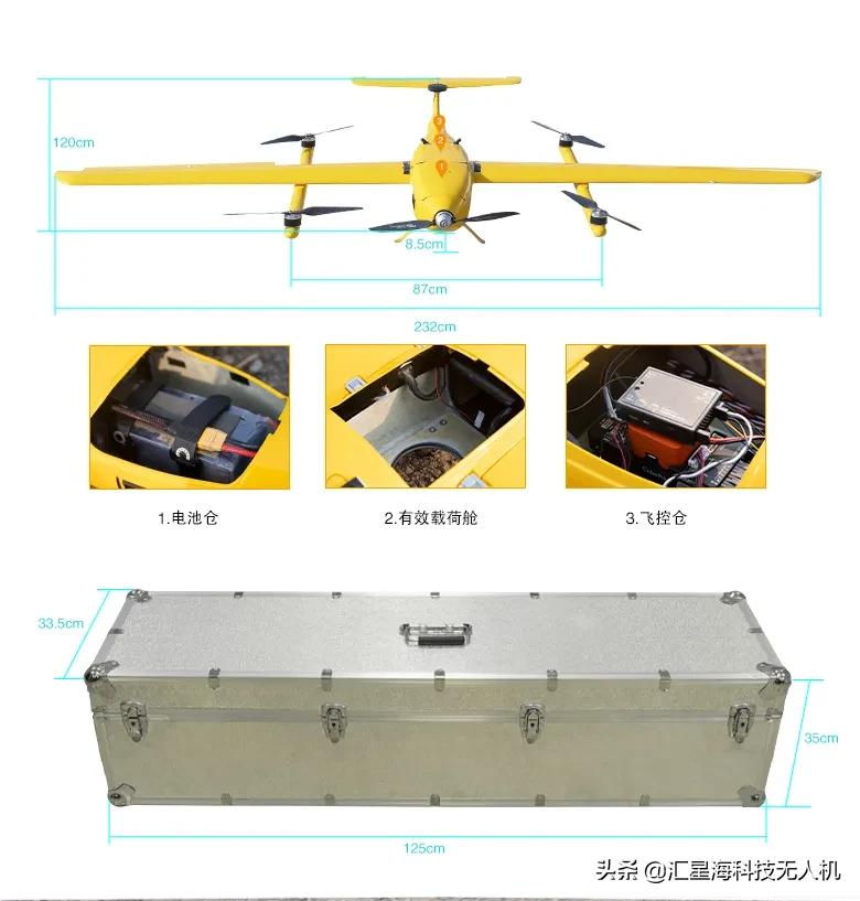 110min長續航！飛龍PRO垂起固定翼測繪無人機上市