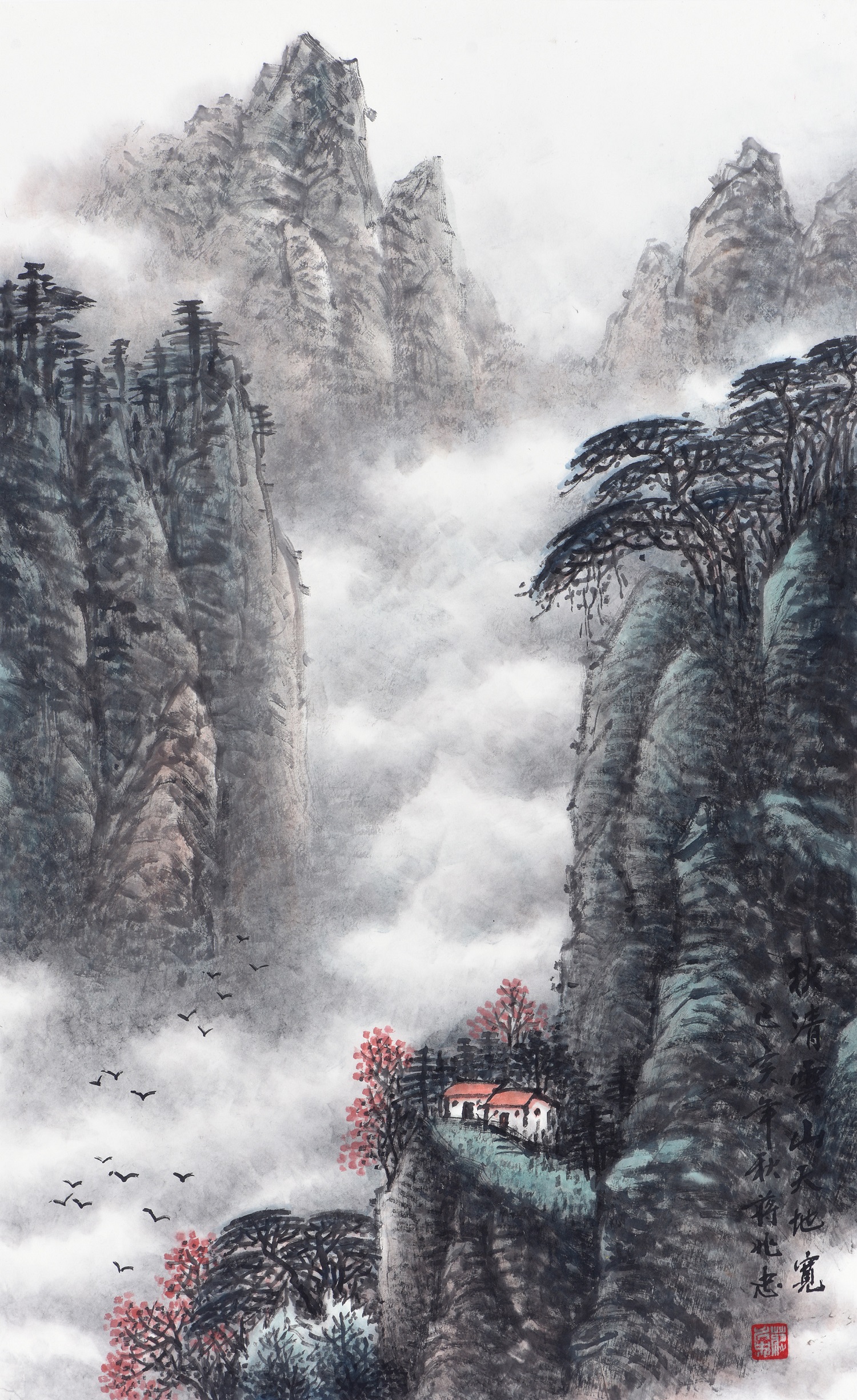 纸上造山境,笔下淌清流——欣赏蒋兆忠的山水系列作品