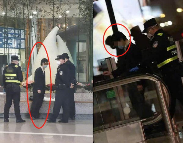 Female star of famous Qing Chun is pulled by the man hair! Airport within an inch of kisses by force by him, cry for help to escape hastily aloud