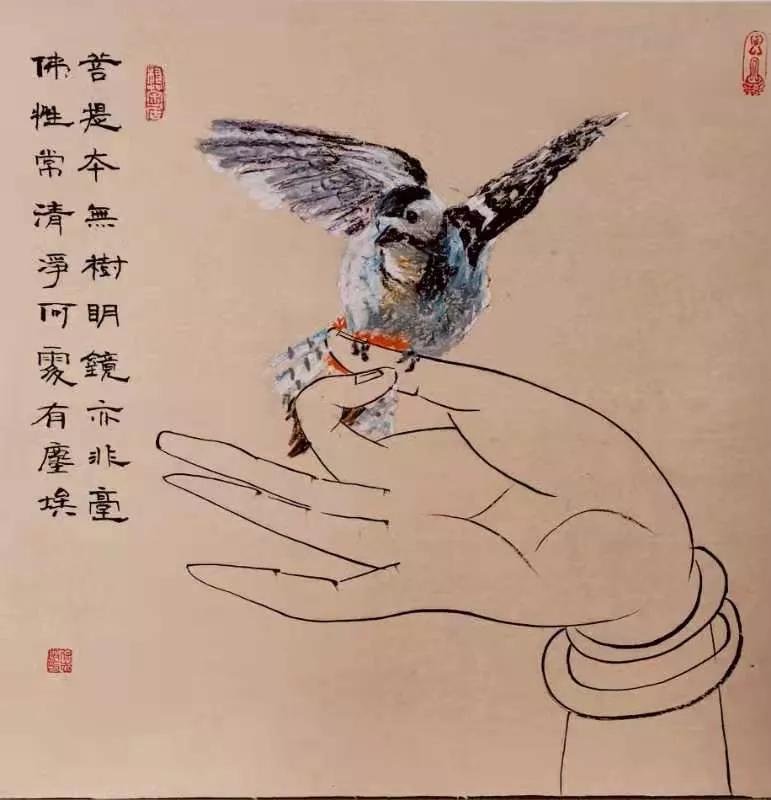 徐志敏独创"东墨西彩"画引关注