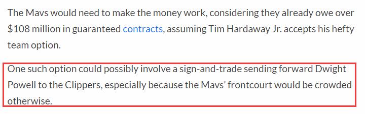 曝獨行俠欲挖快艇超六！東契奇與他「仇人」變隊友？美媒建議先簽後換！-黑特籃球-NBA新聞影音圖片分享社區