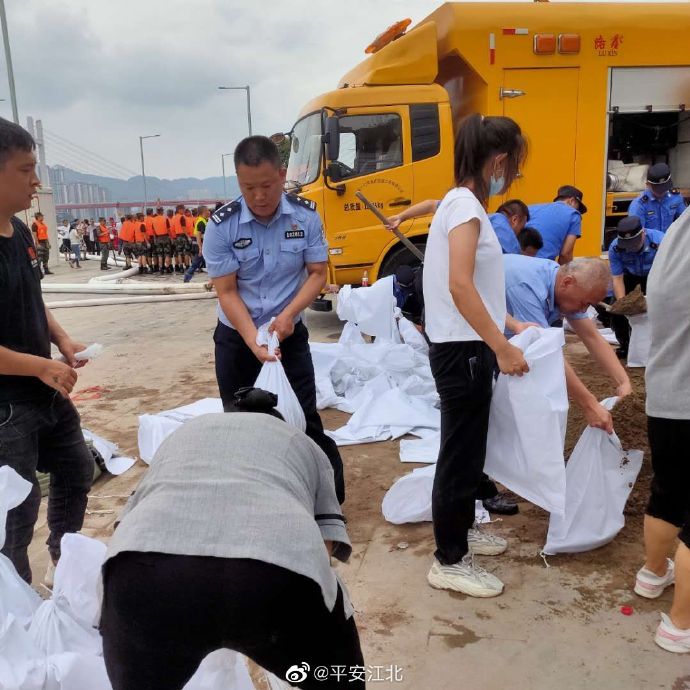 防汛|江北警方问“汛”而动，全力奋战防汛一线