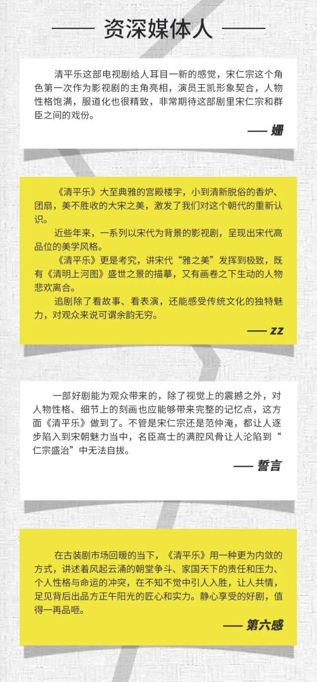50位资深评论人如何看「清平乐」丨剧研社