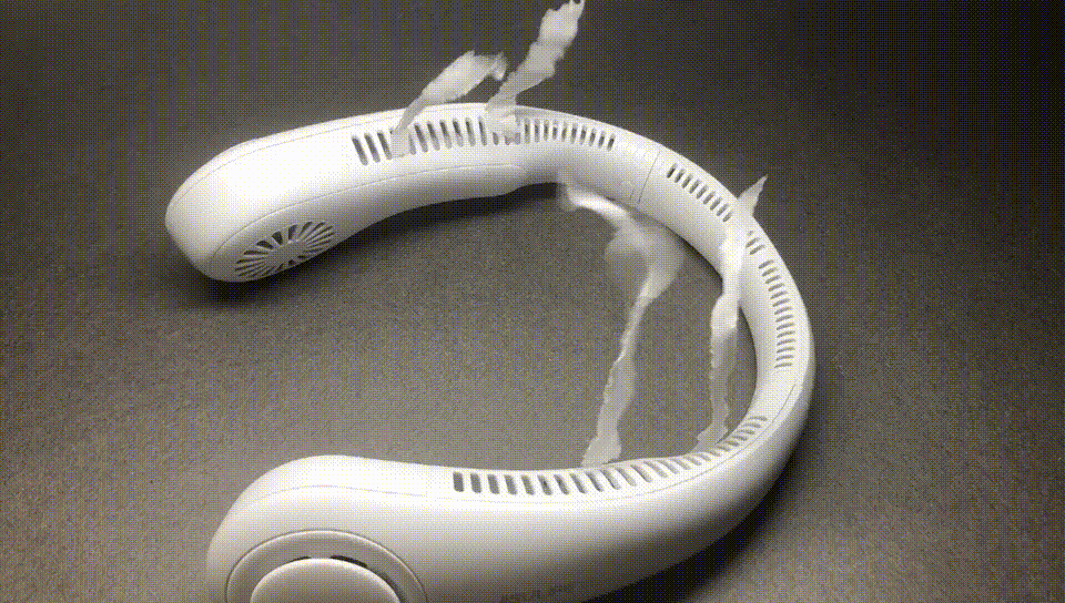 解放双手痛快玩：几素挂脖风扇