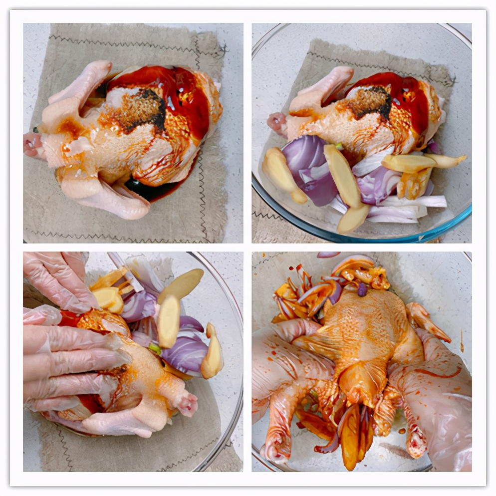 感恩節想吃烤雞用電飯鍋就能做，不放油不放水，鮮嫩多汁軟爛入味