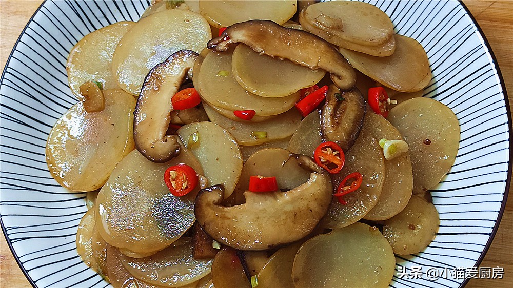 图片[3]-【土豆片炒香菇】做法步骤图 味道感觉比肉还好 是不错的家常-起舞食谱网