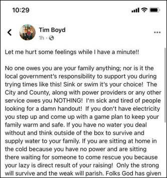 “不要再祈求施舍，政府不欠你们”，得州市长发言后愤然辞职