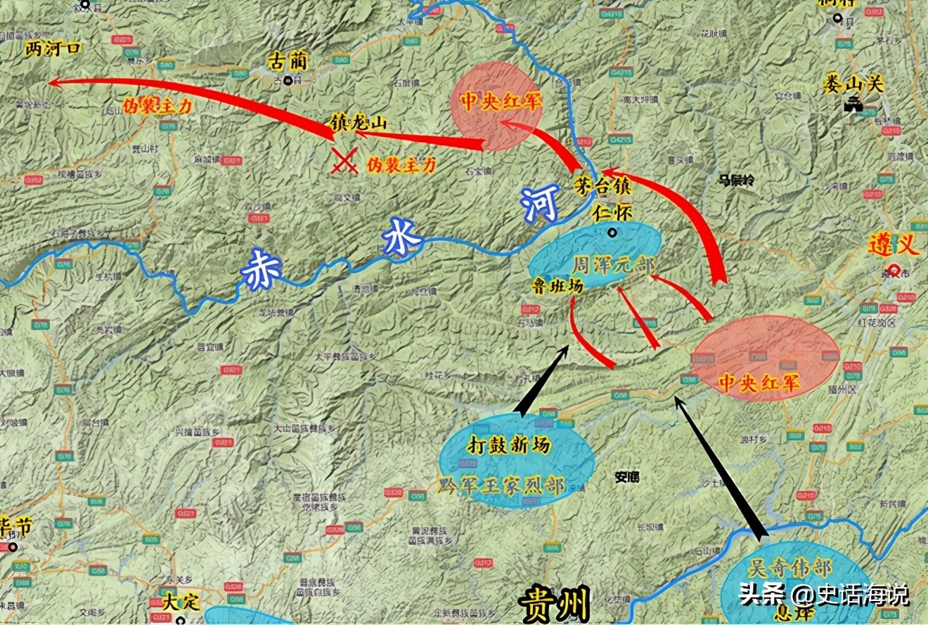 地图解析长征：四渡赤水有多伟大？令敌人为我而动，我自跳出重围