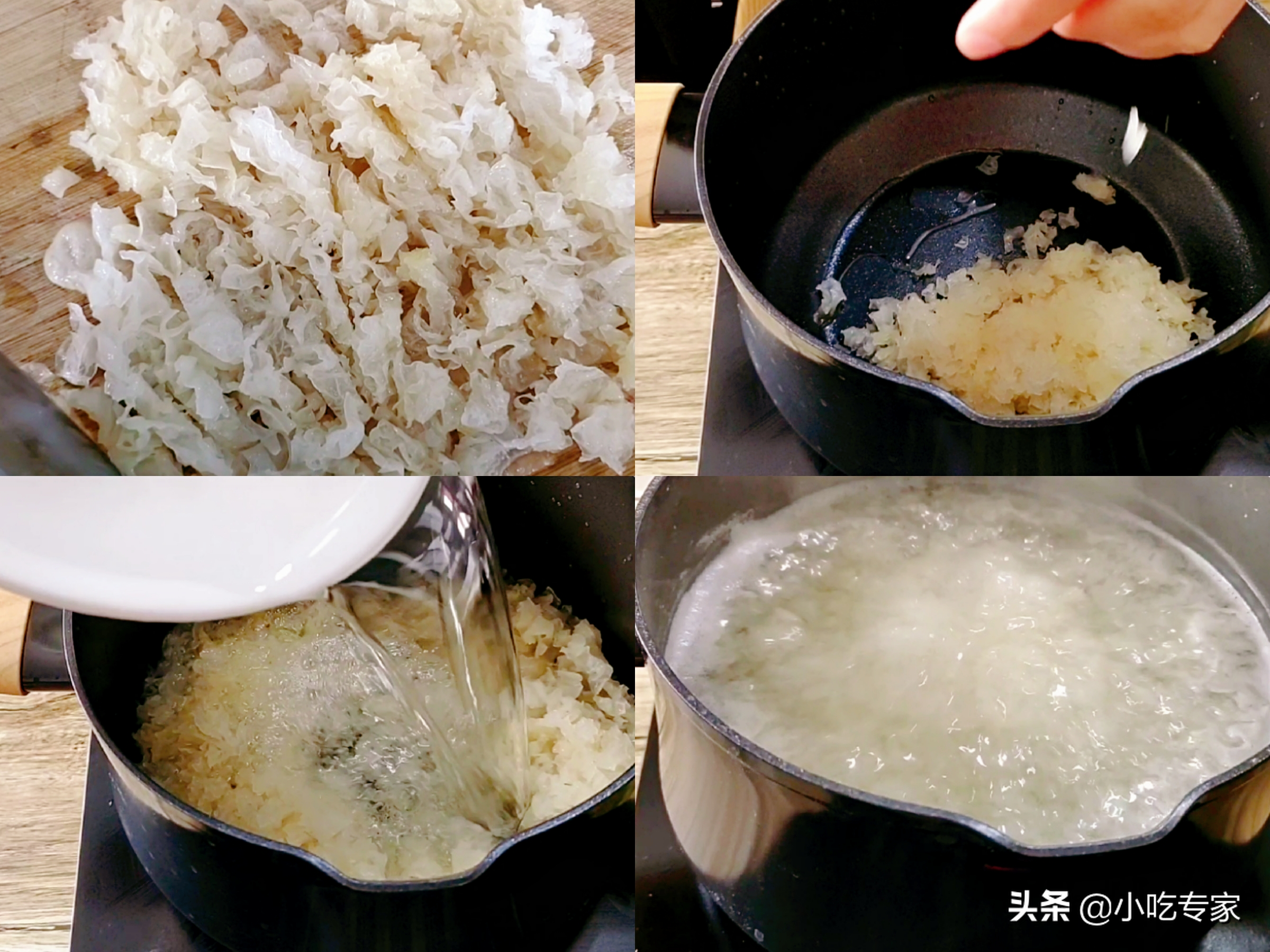 Stew a pot of white fungus, red dates and pear soup suitable for drinking after the cold dew, just pay attention to three points, sticky and smooth