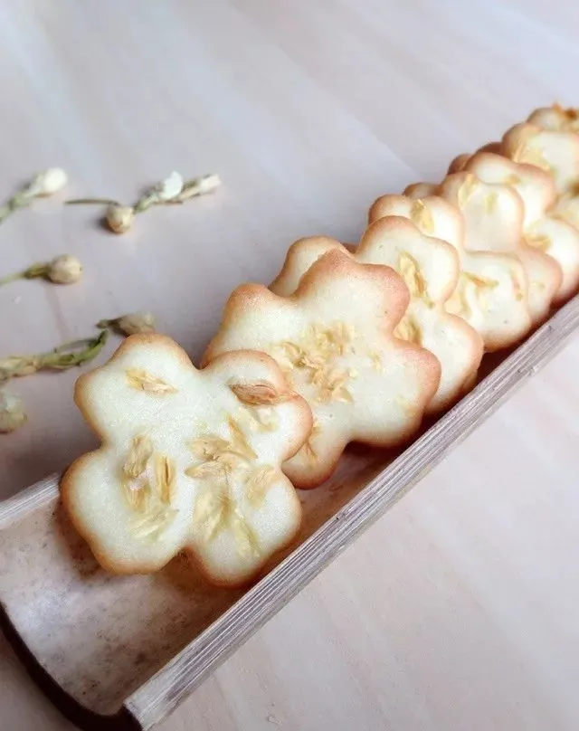 Biscuit of small fairy of pure and fresh small originality -- jasmine flower tile