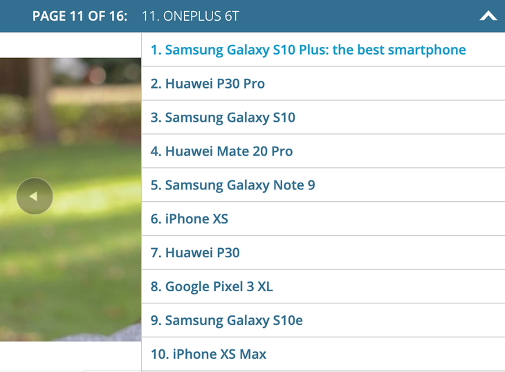 自主创新领先领域，三星Galaxy S10 评为最好智能机