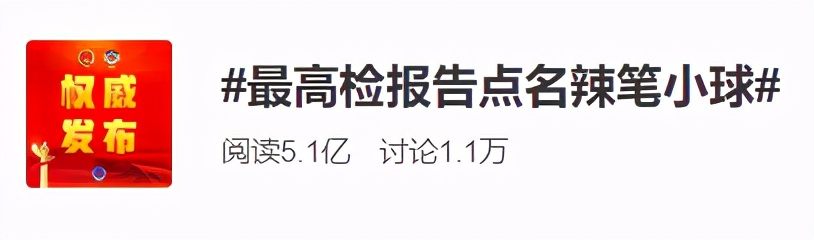 “辣笔小球”为何被最高检报告点名？回应来了