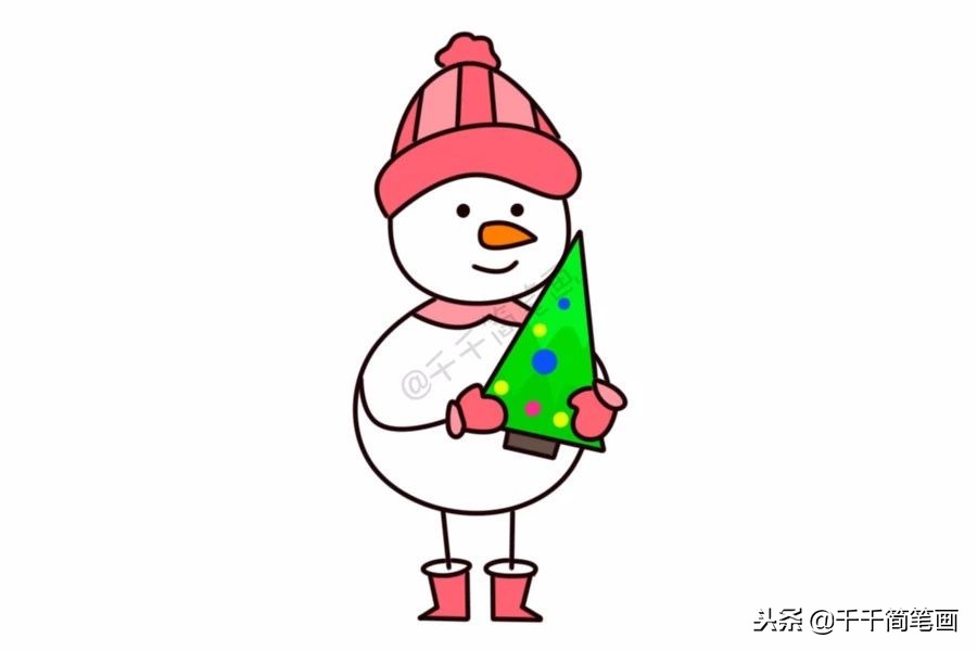 雪人简笔画视频图文教程