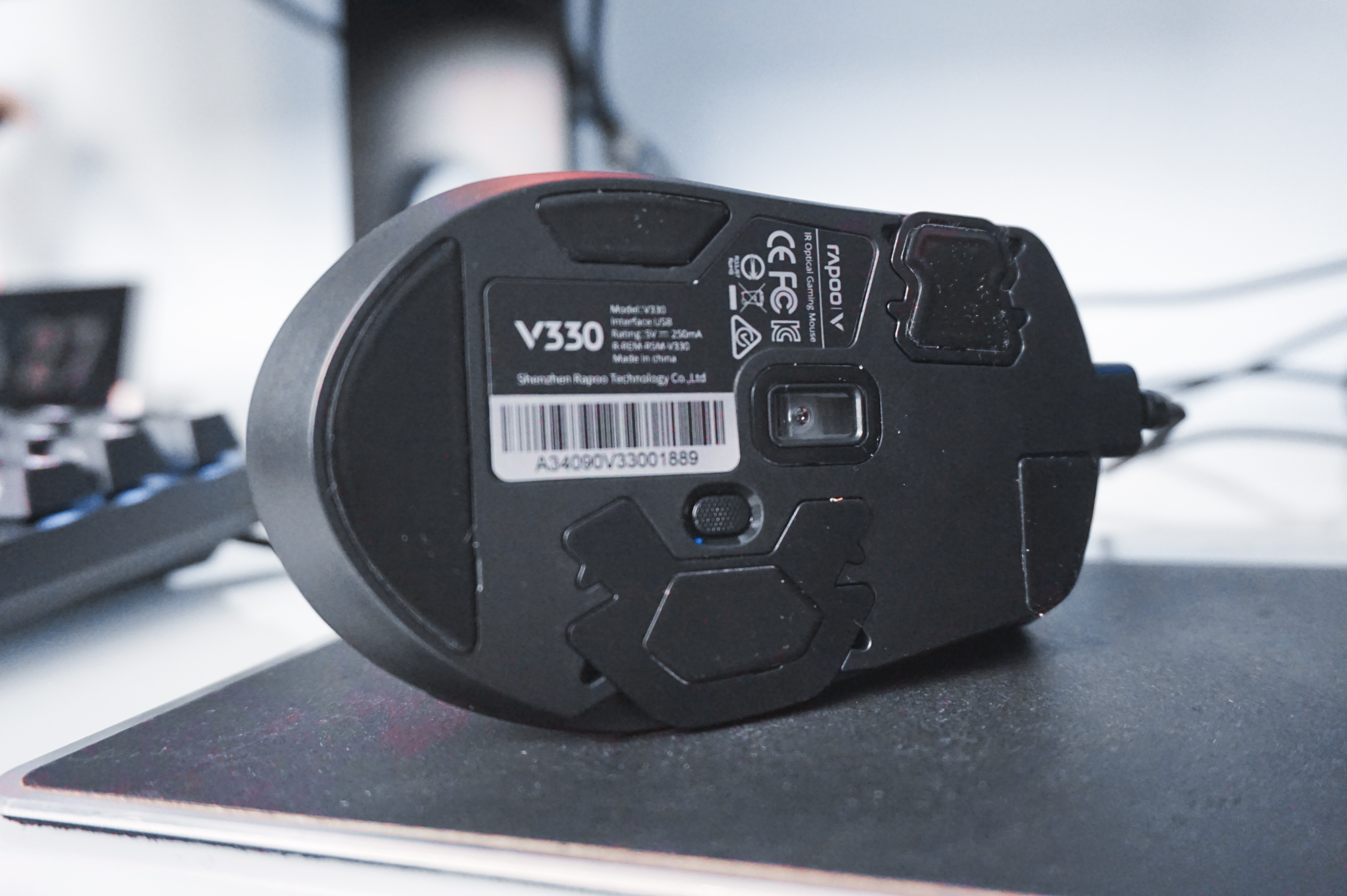 百元“小罗技”，雷柏 V330 RGB游戏鼠标 开箱