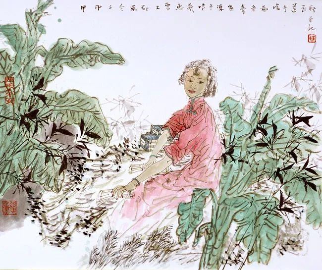 柔美多姿，仪态万方——著名画家徐惠泉以工笔重彩将东方女性的美跃然纸上