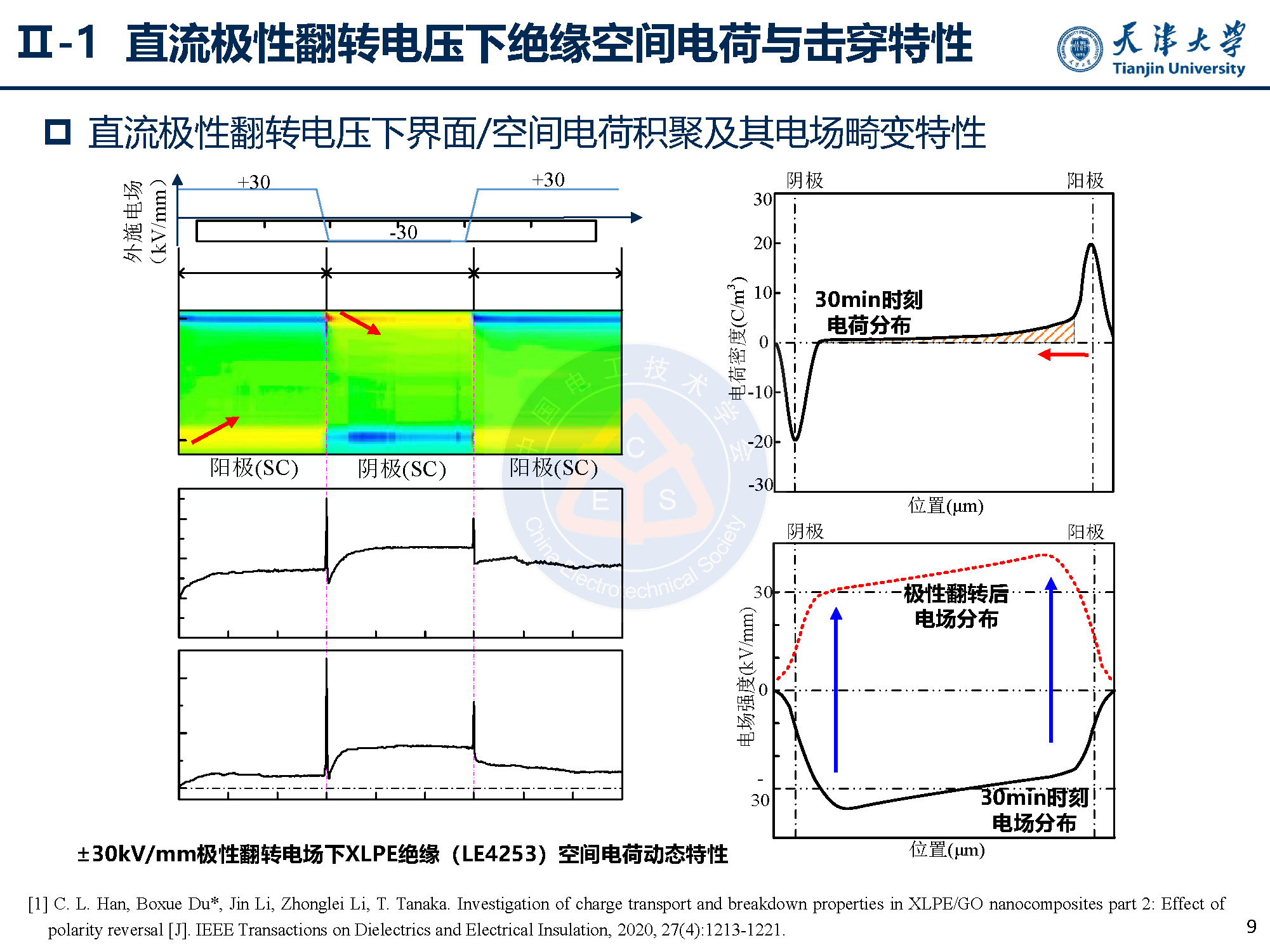 天大李忠磊副教授：多物理场下直流电缆绝缘电荷输运与击穿特性