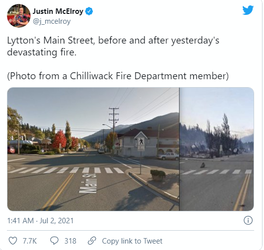 “燃”起来了！加拿大小镇创下历史最高气温记录，民众仓皇逃离