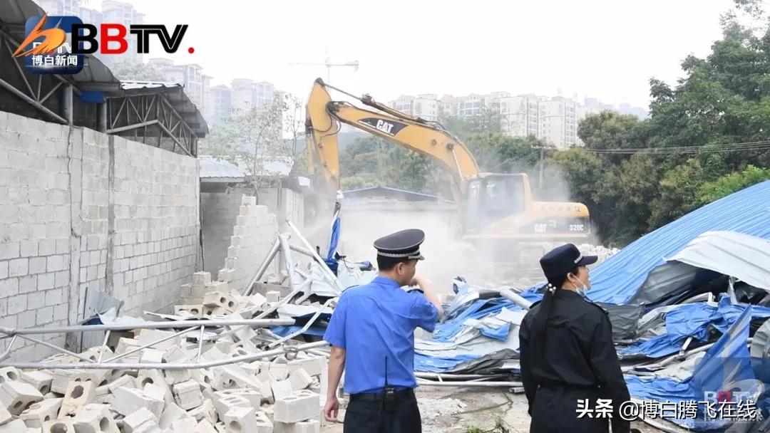 漂亮!博白这13户违章建筑挨拆啦