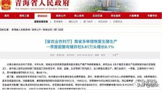 最新生猪存栏量公布！四川2986万头、山东2180万头