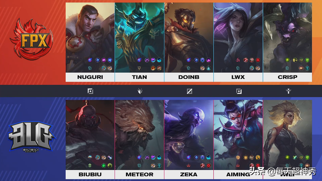 BLG of FPX sweep anything away, doinb is active with young season handclasp, the movement warm will of people of golden tribute