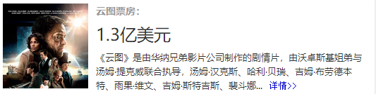 耗资6.2亿，请来4位影帝2位影后，《云图》引进内地为何票房惨败