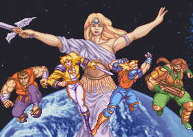 街機游戲讓人畏懼的魔鬼筋肉女，主角的小身板太單薄了