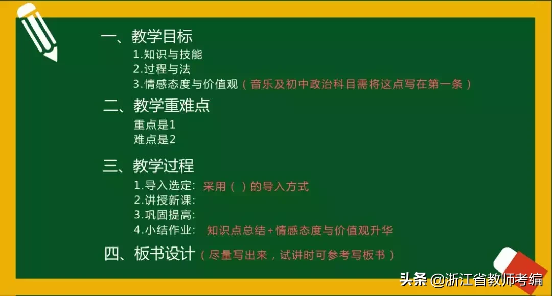 教案不会写 ？教师资格面试很难通过 ！10 分钟教你写简案！