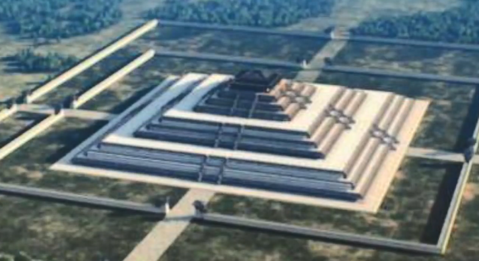 現實中的九層妖塔，血渭一號大墓