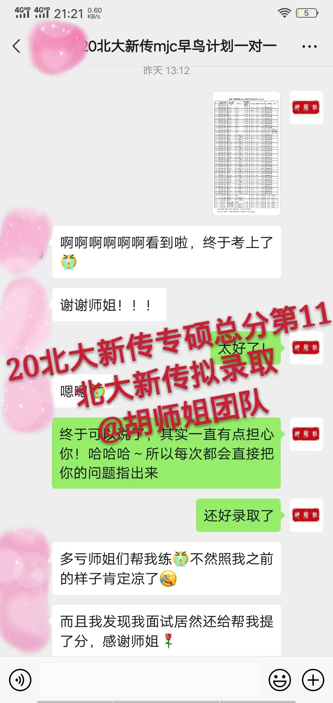 包揽北大本部6个状元！胡师姐20北大班录取喜报