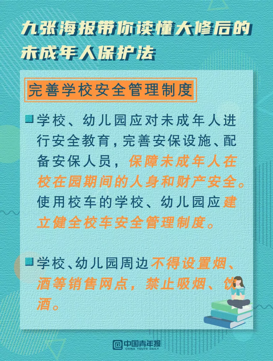 新修订未成年人保护法明年6月1日起施行，9图速览