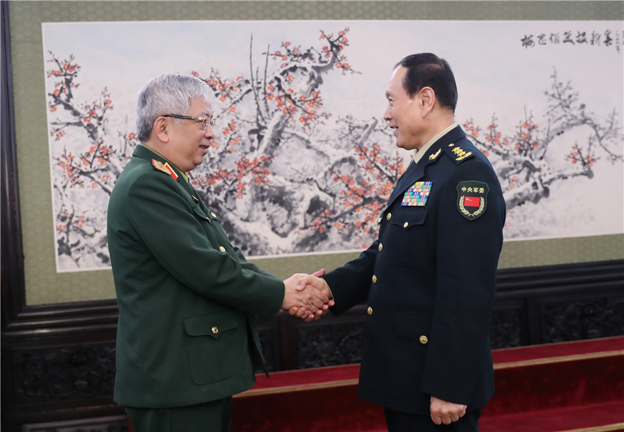魏凤和会见越南国防部副部长