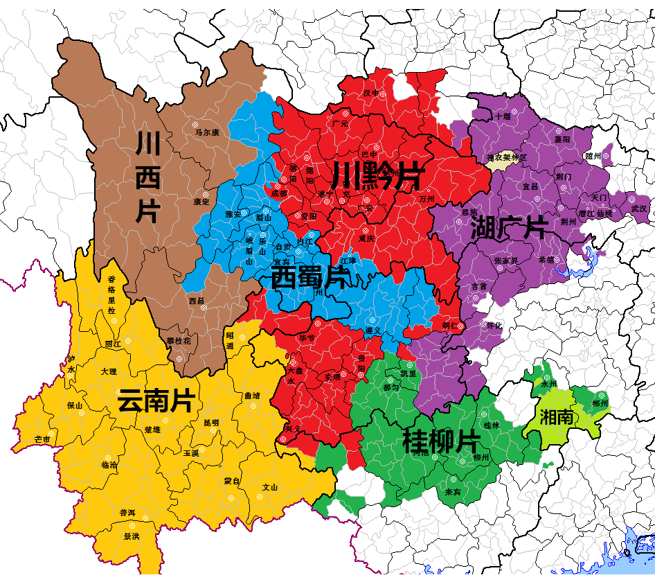 中国方言分布介绍：来看看你的家乡属于哪一个方言区