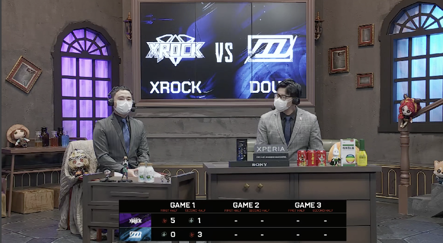 第五人格2021IVL夏季赛常规赛XROCK vs DOU5第一局