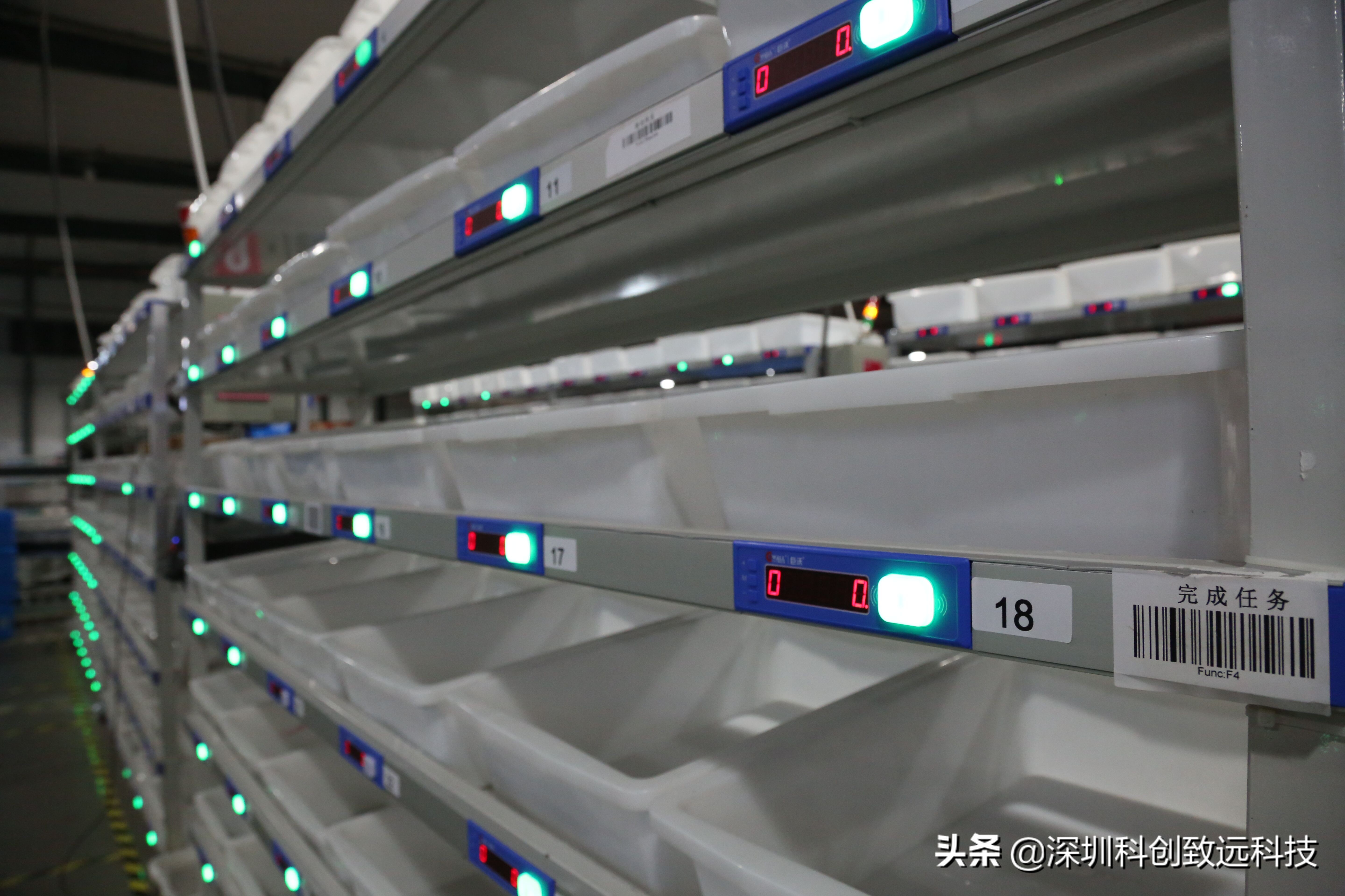 科创致远仓库灯光分拣系统智能分拣系统提高企业仓库效率和准确率