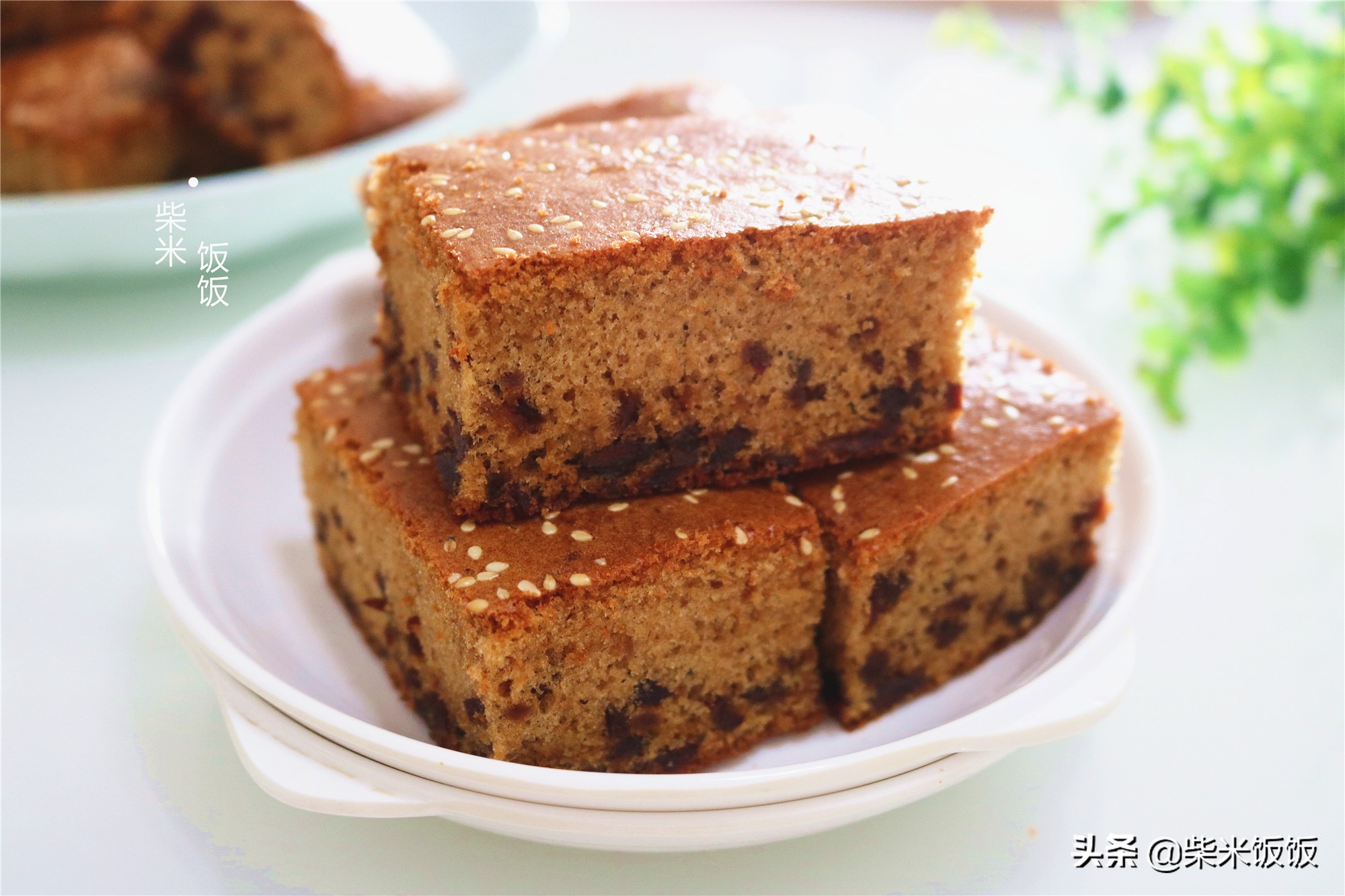 3个鸡蛋，一把红枣，做一款简单又好吃的枣糕，味道太正了