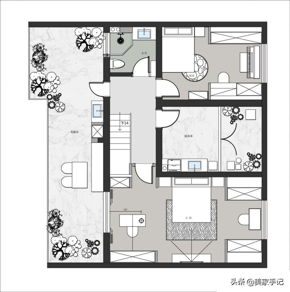 重装10年老宅，180㎡的家焕发生机，全屋复古精致，露台令人忘忧