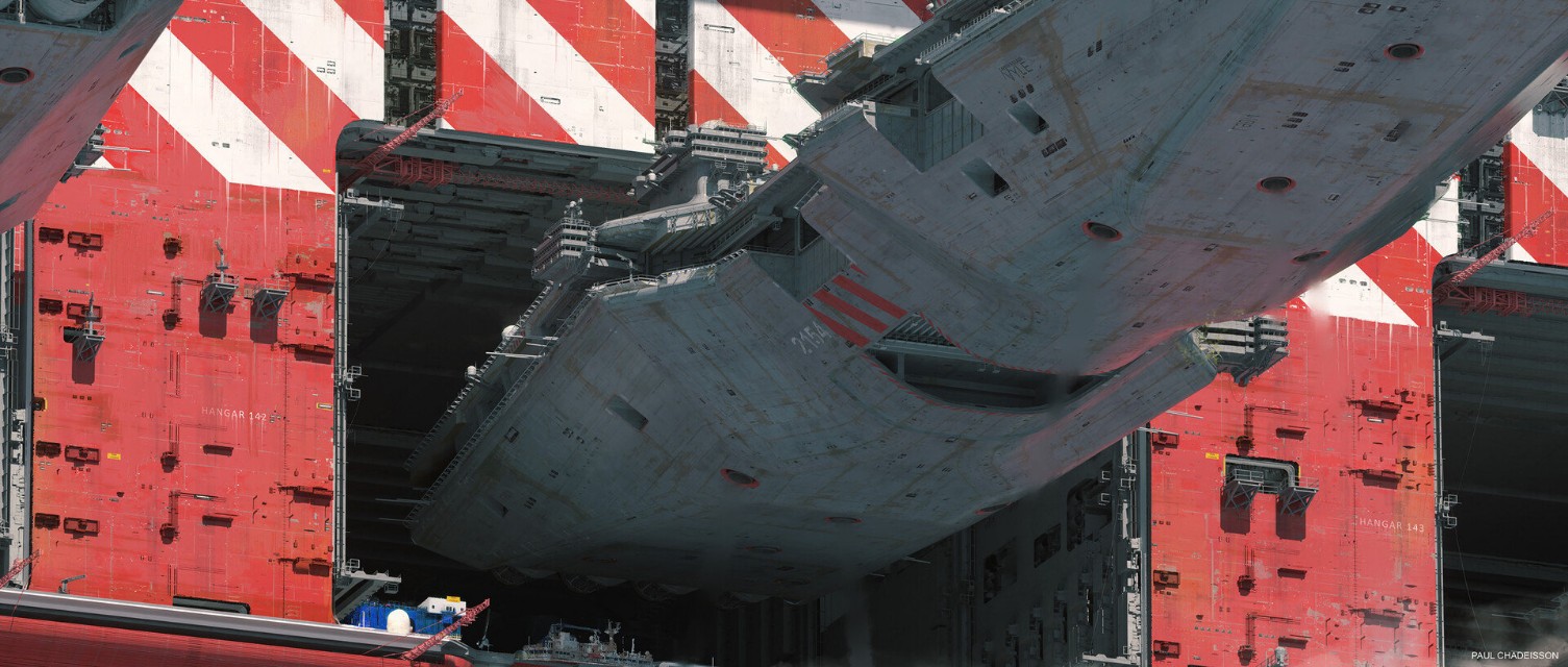 AHX-2050“鲲鹏”级空天母舰概念设想图