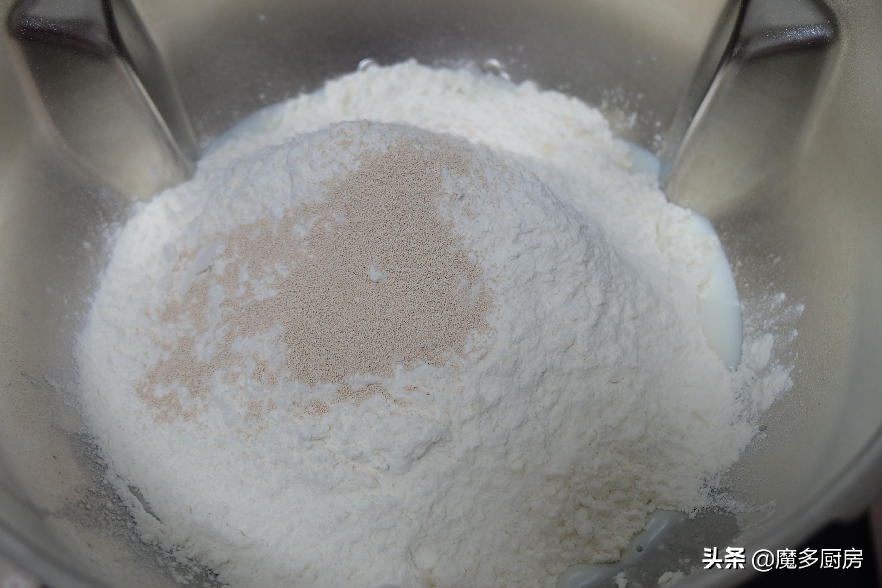 全職媽媽在家烤麵包，配方自己改，低糖無油更健康，做法太簡單了