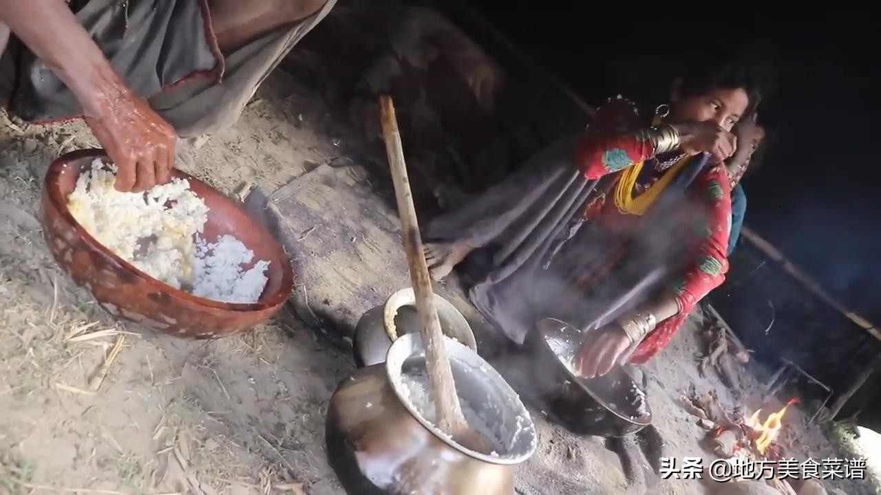 尼泊尔山区的劳特人，吃饭的碗比锅大，世界仅存的150人民族