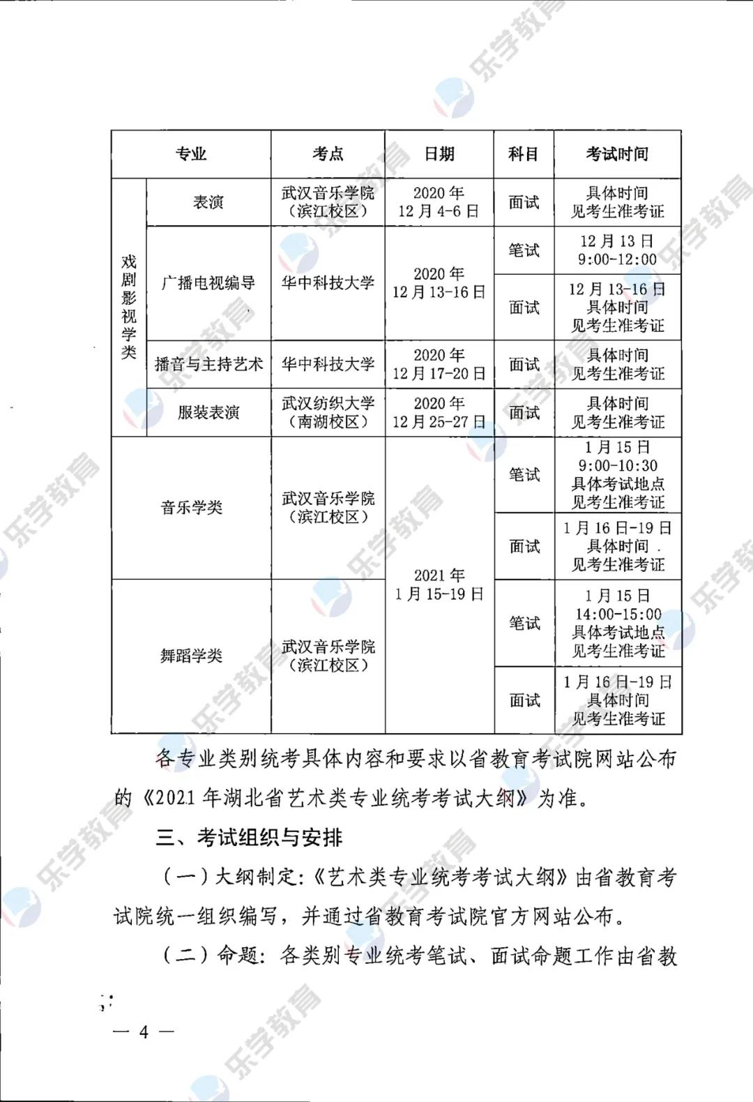 「重磅发布」湖北省2021年艺术类统考时间确定