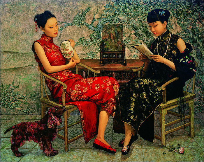 华丽而平淡，繁复而素净——著名画家「王俊英」油画作品欣赏