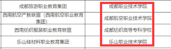 四川仅有4所大学入选,成都占3所,示范职教集团第一批名单公布