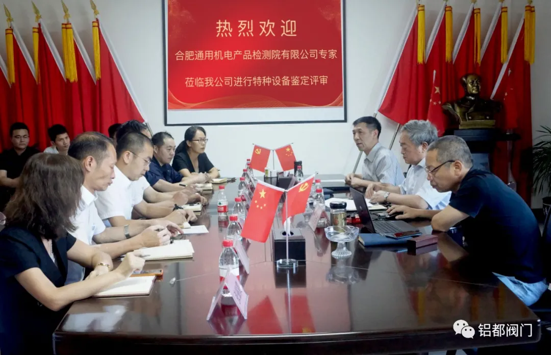 合肥通用機電產(chǎn)品檢測院專家蒞臨我公司進行特種設備鑒定評審