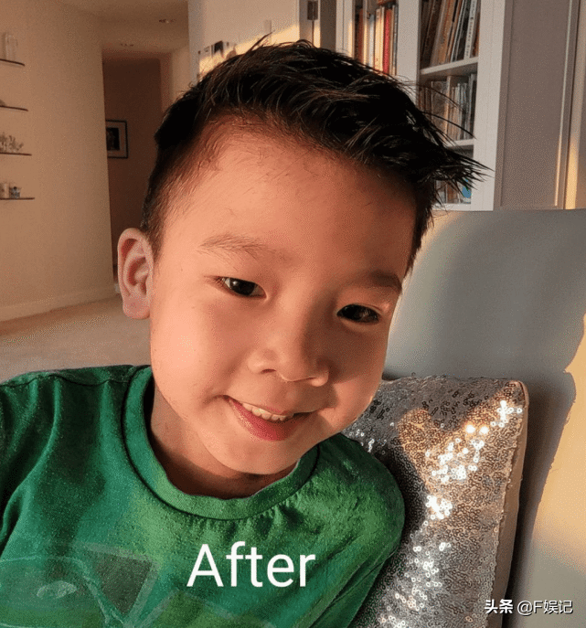 陳茵媺頂替陳豪為兩位兒子理髮網友大讚她的理髮技術不錯