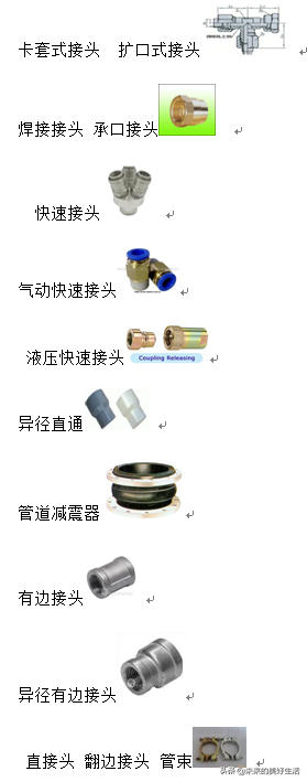 常见管件接头有哪些？管件接头大全