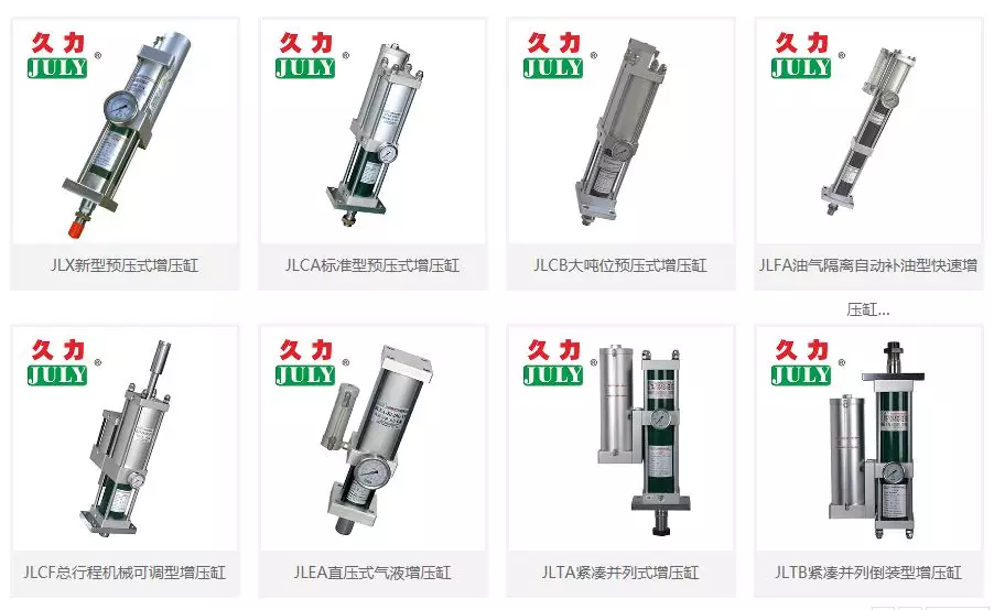 氣液增壓缸不增壓故障原因與排除方法