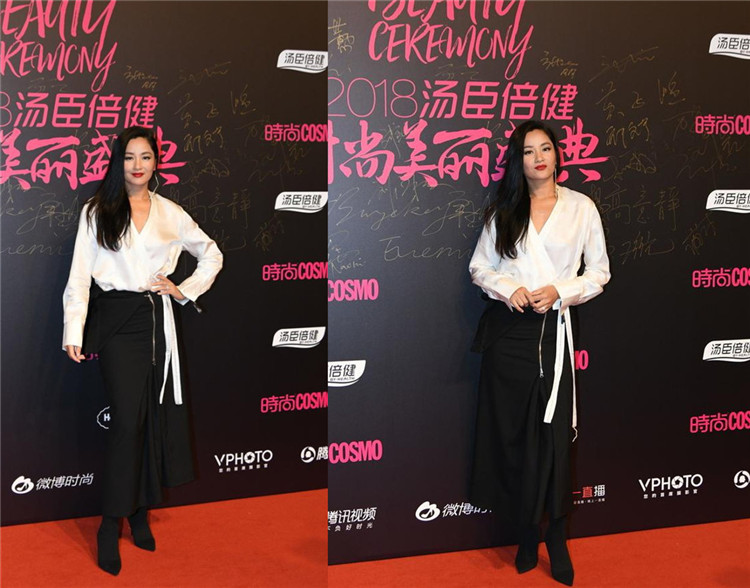 瞿颖不再是女神？身材没变，但咋油光满面的呢