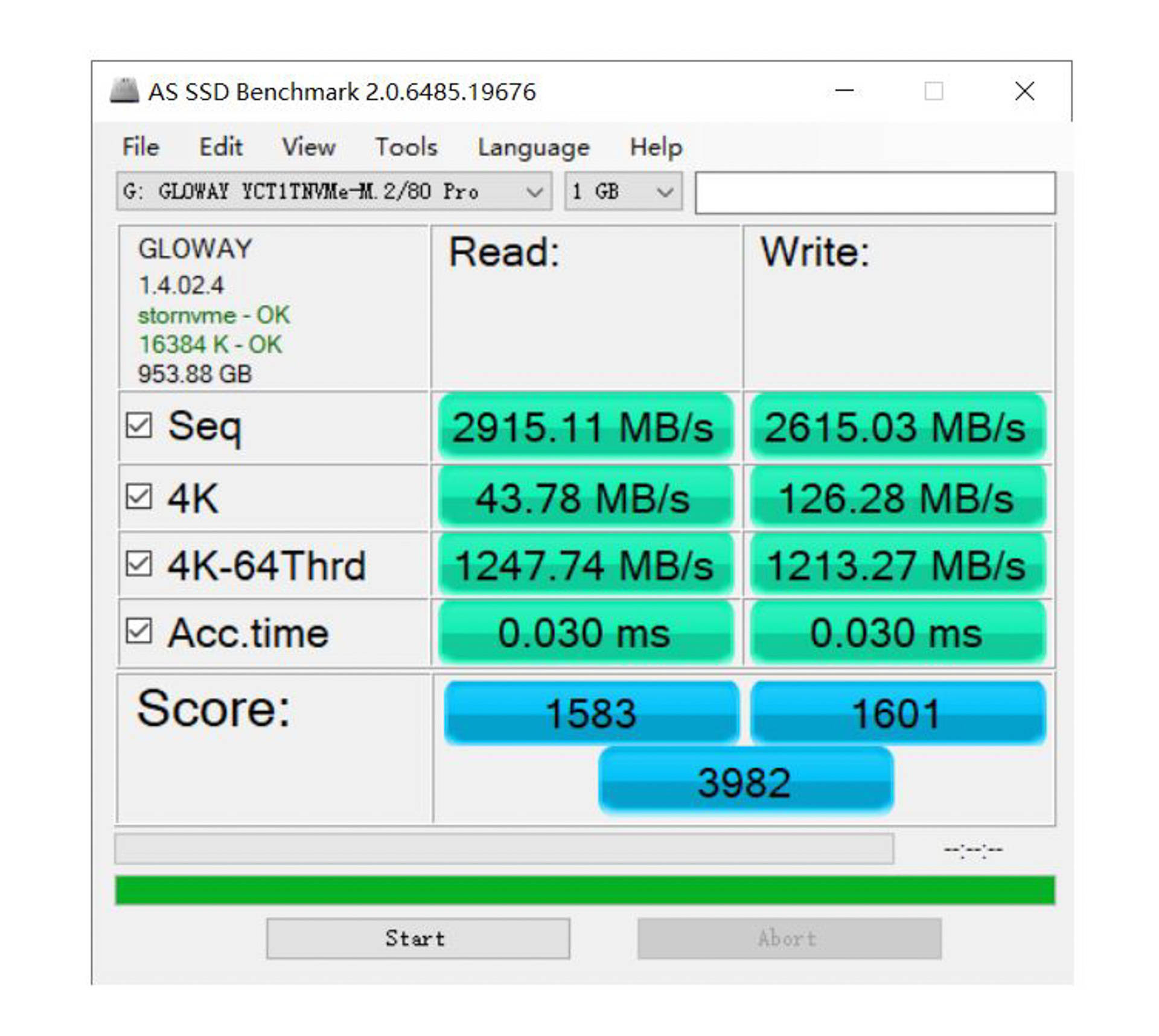 1TB纯国产NVMe SSD，实测性能，结果鹤立鸡群