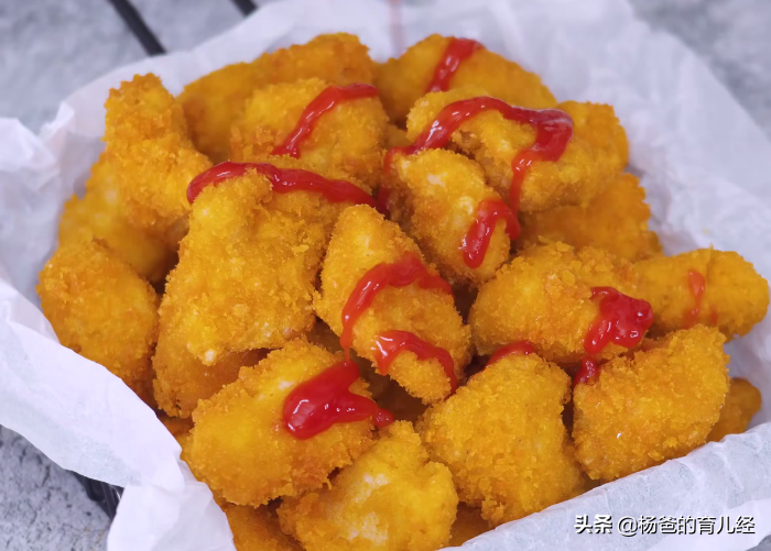 Children’s favorite crispy chicken rice flower, easy to make at home, complete in 3 steps, nutritious and delicious